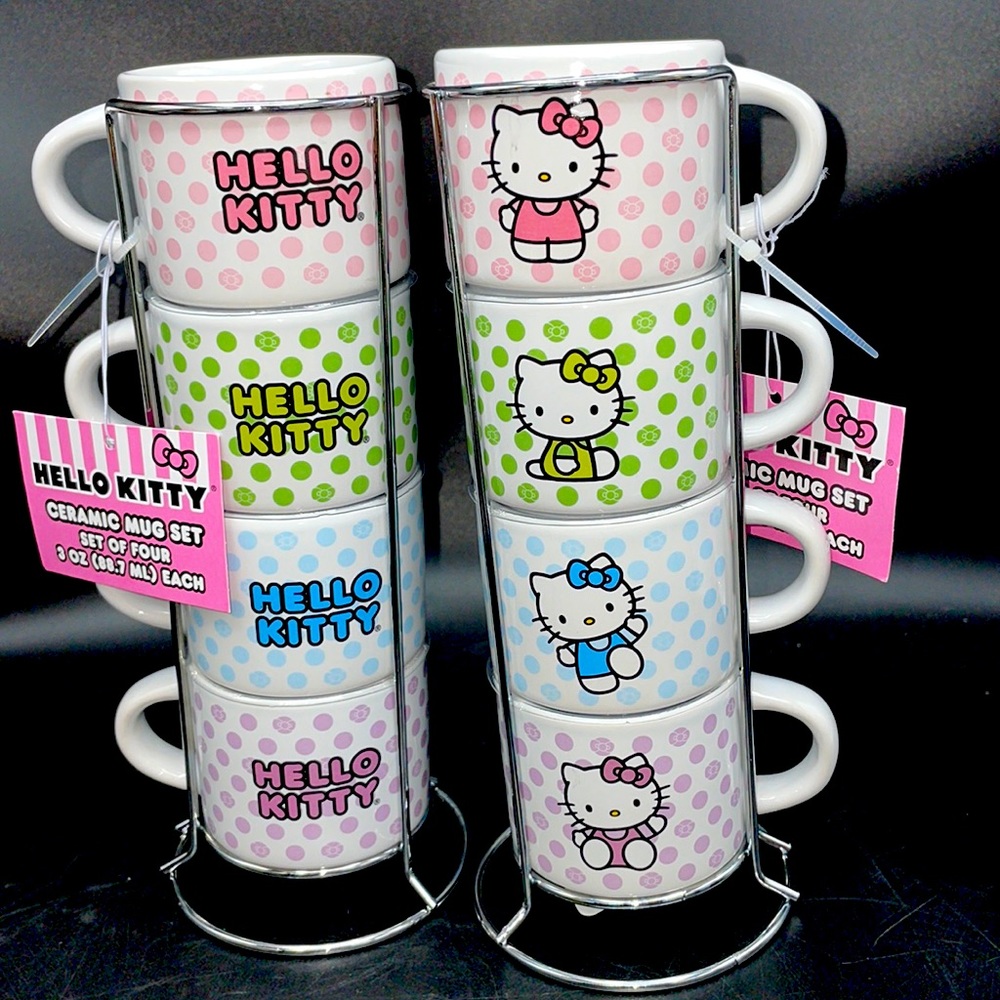 (1) 24HR DROP ⬇️ Hello Kitty Set of Ceramic Espresso mugs